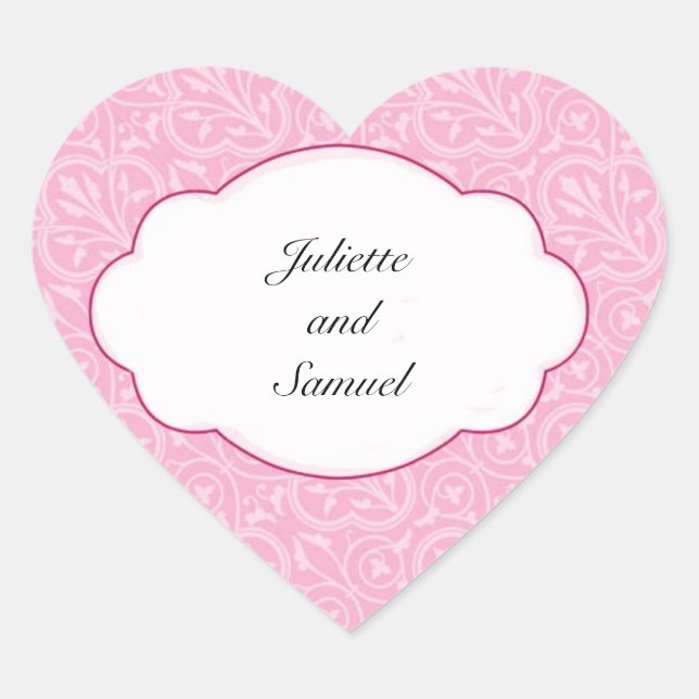 Heart  Envelope Seals and Stickers (Front)