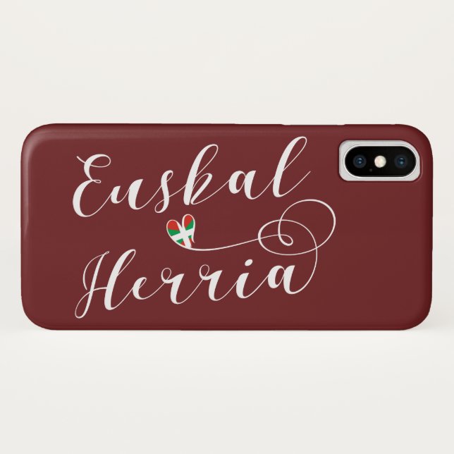 Heart Euskal Herria Mobile Phone Case, Basque Case-Mate iPhone Case (Back (Horizontal))