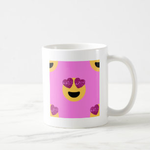 heart eye emoji coffee mug