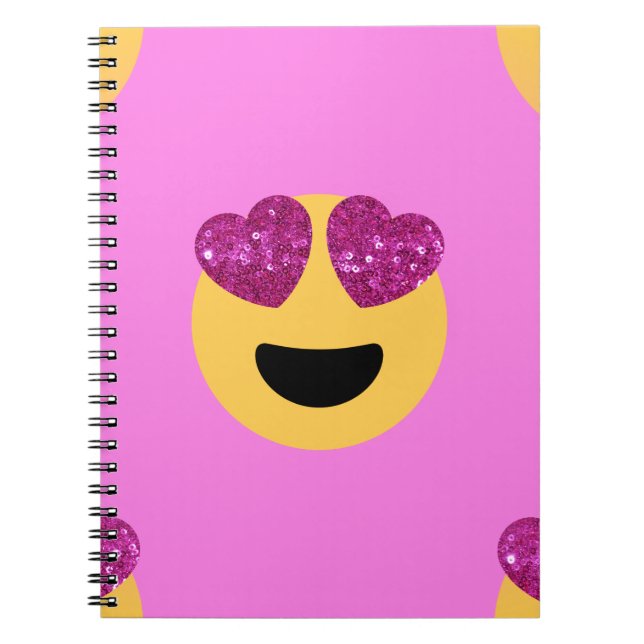 heart eye emoji notebook (Front)