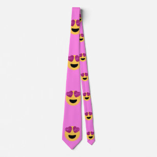 heart eye emoji tie