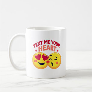 Heart-Eyed Emoji Valentine’s Love Design Coffee Mug