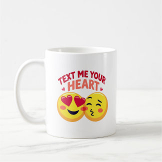 Heart-Eyed Emoji Valentine’s Love Design Coffee Mug