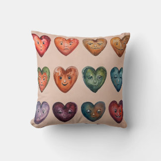 heart face cushion