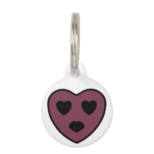 Heart Face Pout Pet Tag