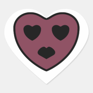 Heart Face Pout Sticker