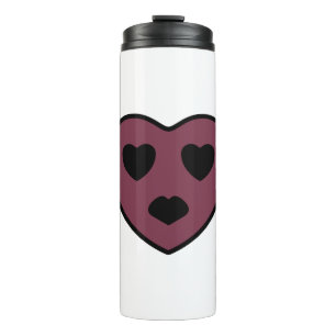 Heart Face Pout Thermal Tumbler