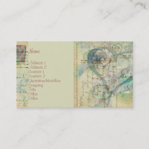 Heart-Faced Business Card