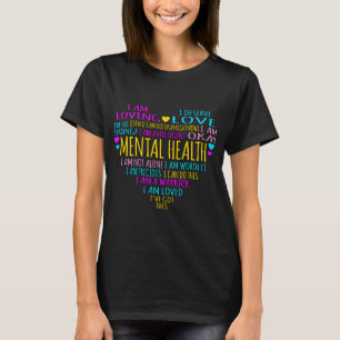 Heart Facts Mental Health Awareness Supporter Grap T-Shirt