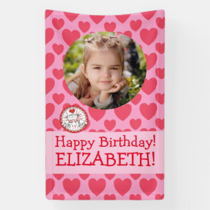 Heart Fairy Pink Girls Photo Birthday Party Banner