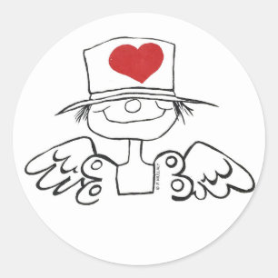 Heart Fairy Sticky Label