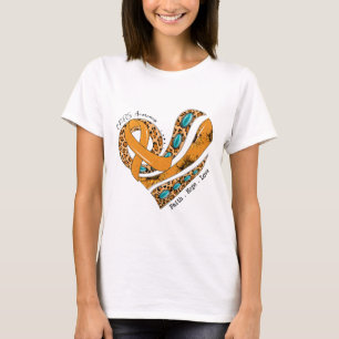 Heart Faith Hope Love Orange Ribbon Crps Awareness T-Shirt