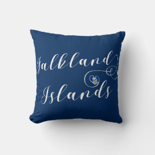 Heart Falkland Islands Flag, Falkland Isles Cushion