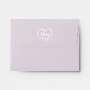 Heart Family Photo Script Custom Gift Envelope