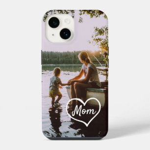 Heart Family Photo Script Custom Gift iPhone Case