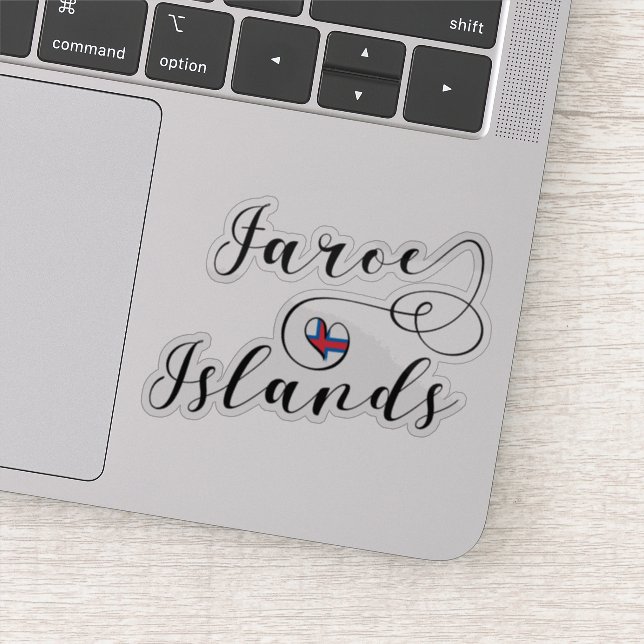 Heart Faroe Islands Flag, Faeroe Islands, (Detail)