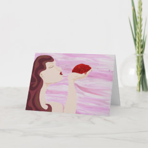 Heart Felt Kiss Valentine's Card