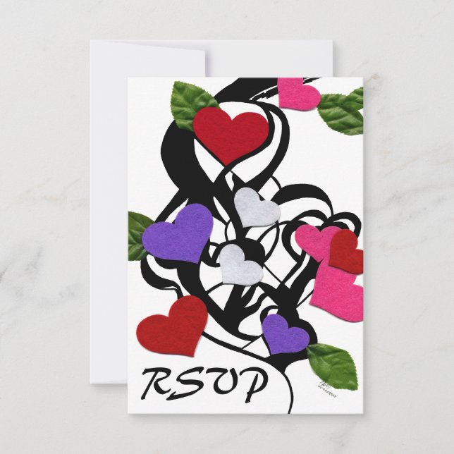 Heart Felt RSVP Card (Front)