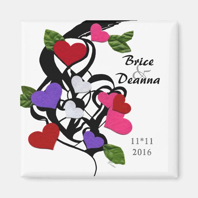 Heart Felt Save The Date Magnet (Front)