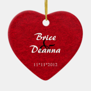 Heart Felt Wedding Favour Ornament