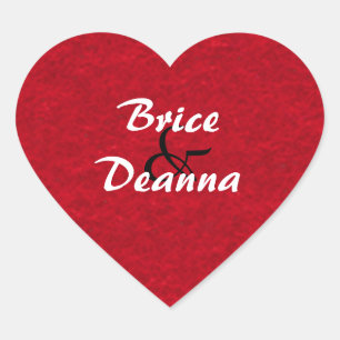Heart Felt Wedding Sticker