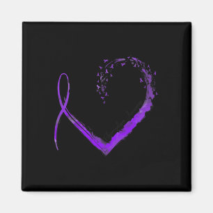 Heart Fibromyalgia Awareness Magnet