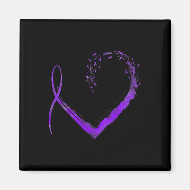 Heart Fibromyalgia Awareness  Magnet (Front)