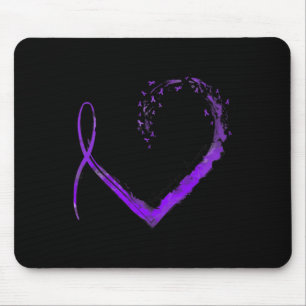 Heart Fibromyalgia Awareness Mouse Pad