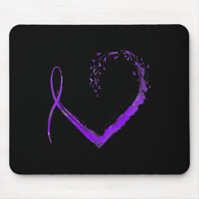 Heart Fibromyalgia Awareness  Mouse Pad (Front)