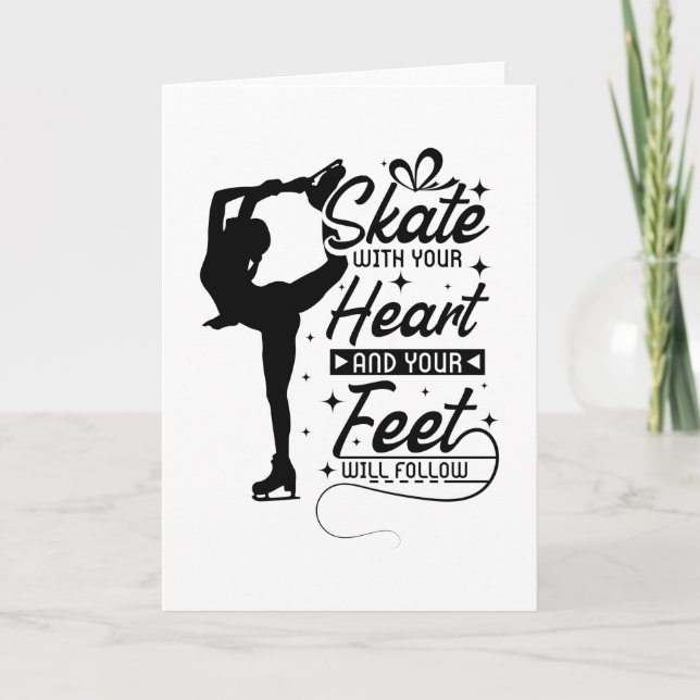 Heart Figure Skating Card (Front)