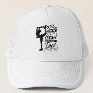 Heart Figure Skating Trucker Hat
