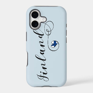 Heart Finland Mobile Phone Case, Finnish