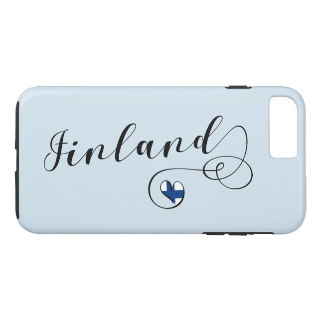 Heart Finland Mobile Phone Case, Finnish Case-Mate iPhone Case (Back (Horizontal))