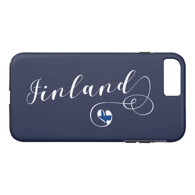 Heart Finland Mobile Phone Case, Finnish Case-Mate iPhone Case (Back (Horizontal))