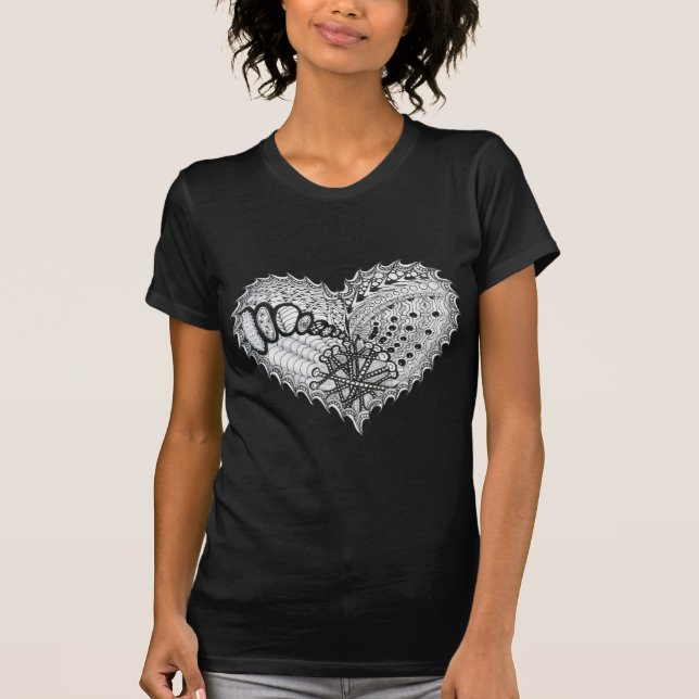 Heart Fire Doodle T-Shirt (Front)