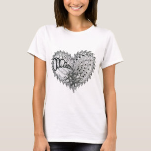 Heart Fire Doodle T-Shirt