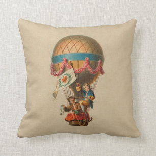 Heart Flag Hot Air Balloon Cushion