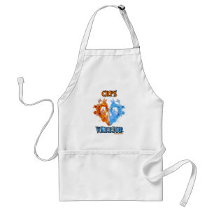 Heart/Flames...CRPS Standard Apron