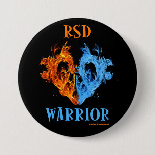 Heart/Flames...RSD 7.5 Cm Round Badge