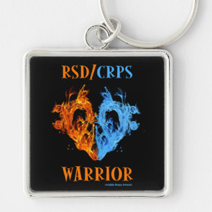 Heart/Flames...RSD/CRPS Key Ring