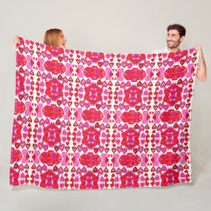 Heart Fleece Blanket