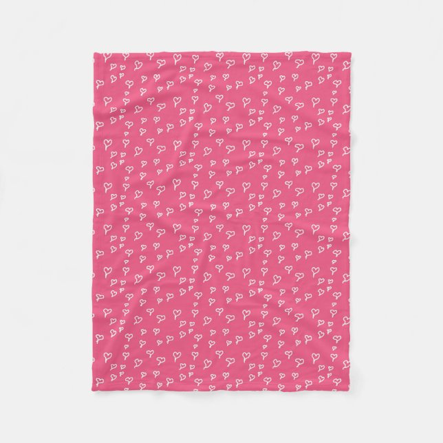 Heart Fleece Blanket (Front)