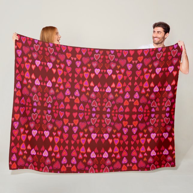 Heart Fleece Blanket (In Situ)