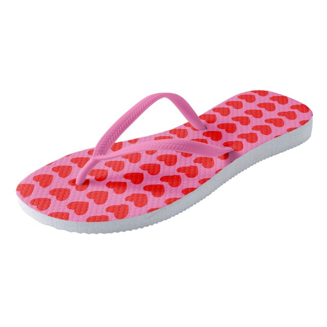 Heart Flip Flops (Angled)