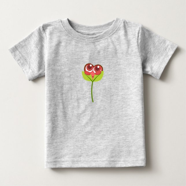 heart flower baby T-Shirt (Front)