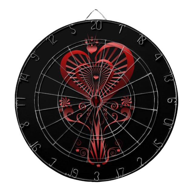 Heart Flower  Dartboard (Front)