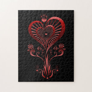 Heart Flower Jigsaw Puzzle