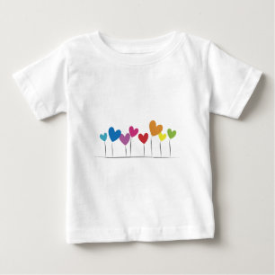 heart flowers baby T-Shirt