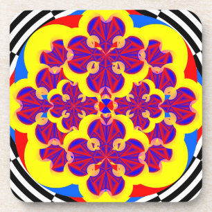 Heart Flowers by Kenneth Yoncich Coaster