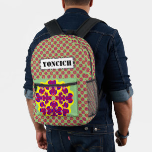Heart Flowers by Kenneth Yoncich Printed Backpack